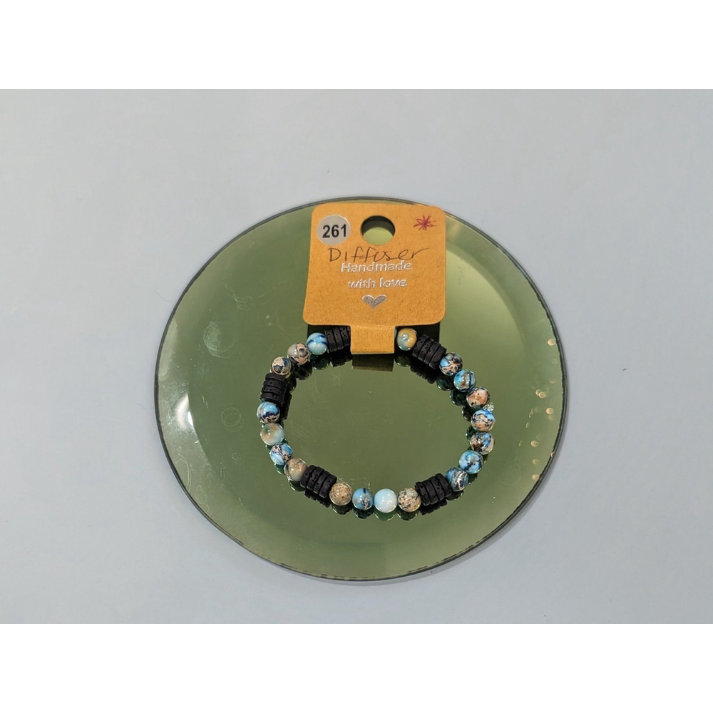 Jasper & Lava Stone Diffuser Bracelet 6mm